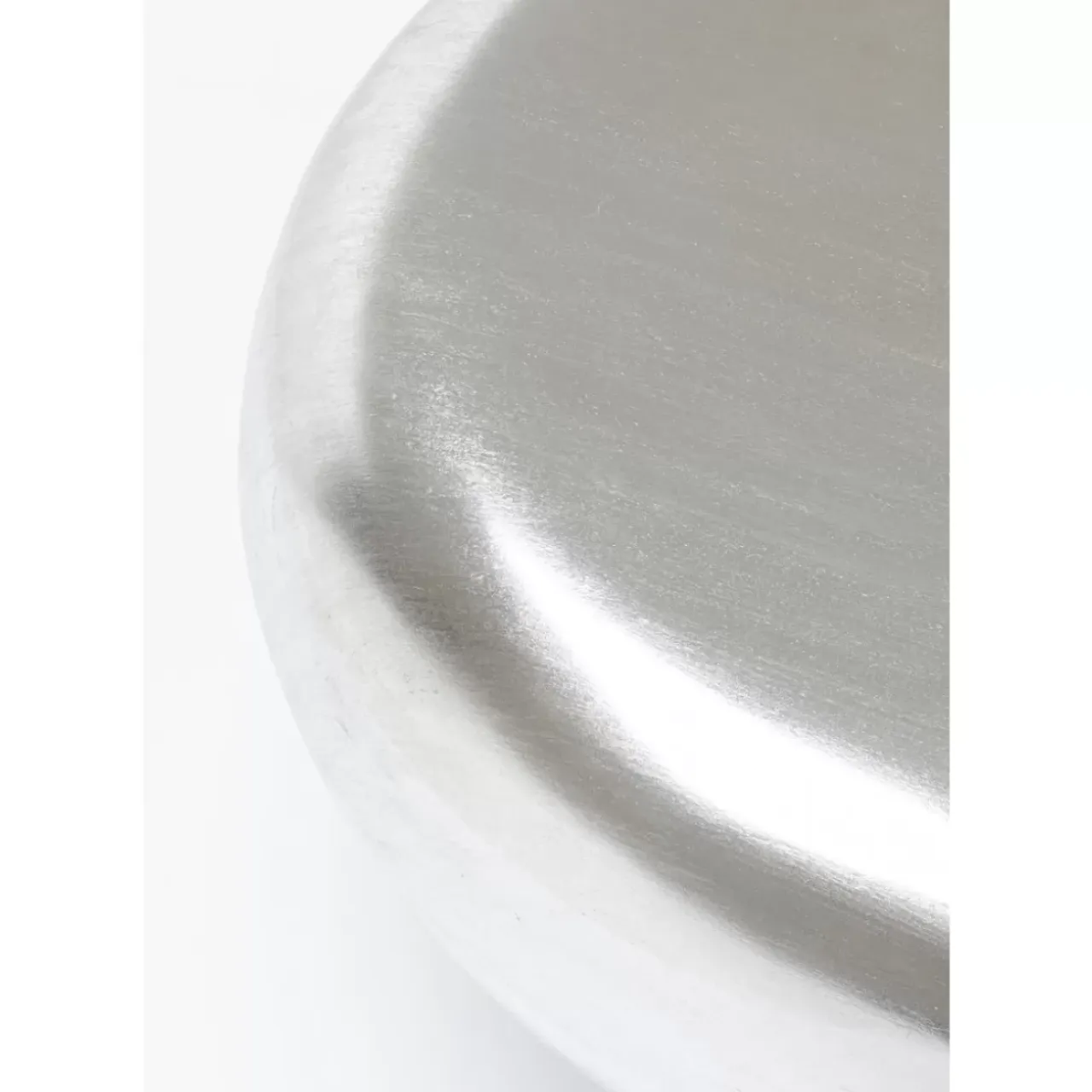 Tische-KARE Design Couchtisch Pebble Silber 122X96