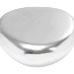 Tische-KARE Design Couchtisch Pebble Silber 122X96
