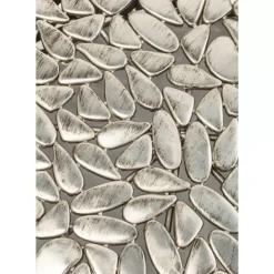 Tische-KARE Design Couchtisch Pebbles Deluxe Silber (2/Set)