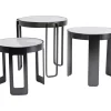 Tische-KARE Design Couchtisch Perelli Schwarz (3/Set)