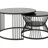 Tische-KARE Design Couchtisch Roma Schwarz (2/Set)