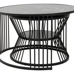 Tische-KARE Design Couchtisch Roma Schwarz (2/Set)