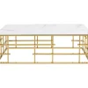 Tische-KARE Design Couchtisch Rome Gold 130X70Cm