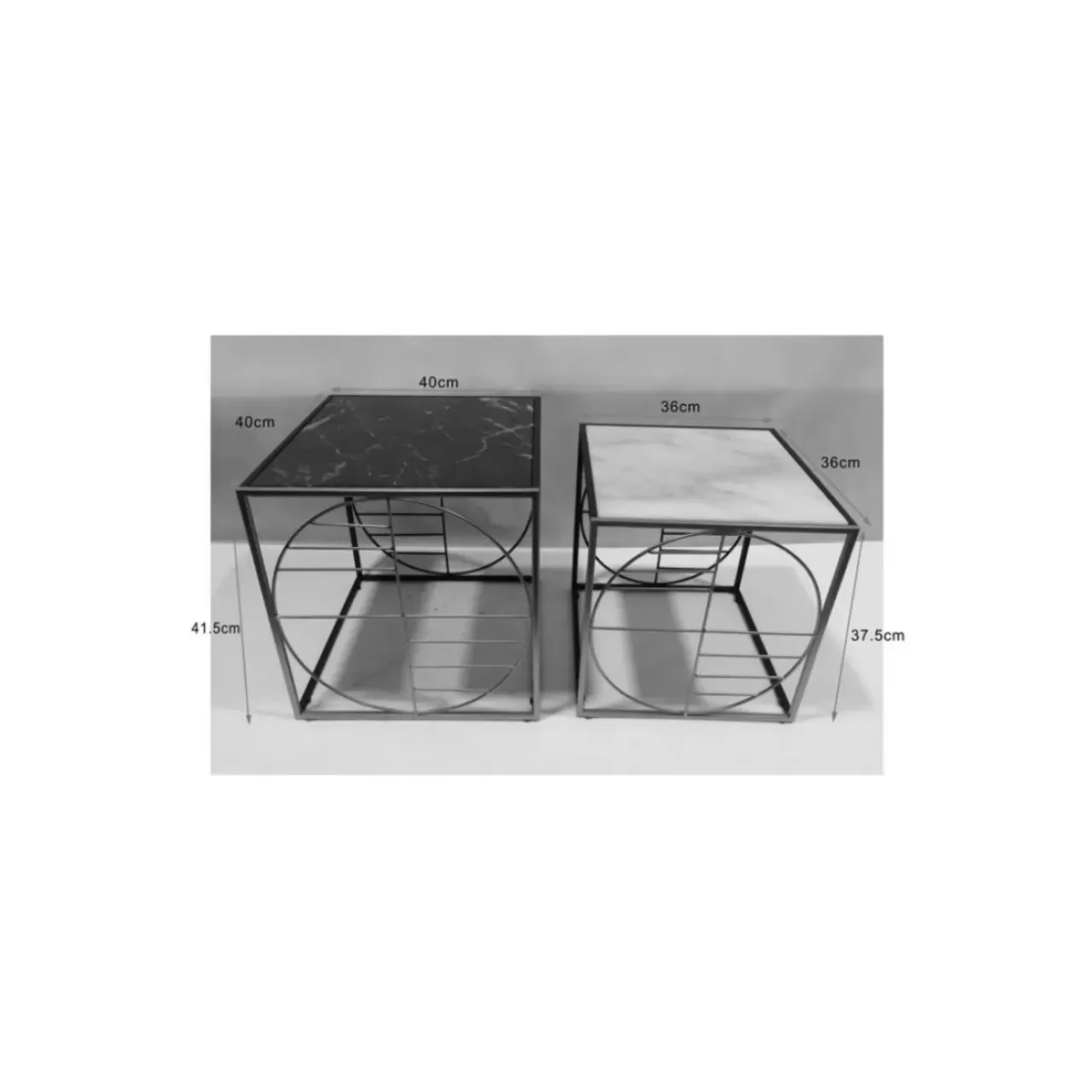 Tische-KARE Design Couchtisch Techno 1 (2/Set)