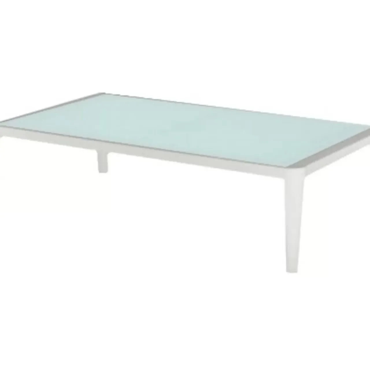 Outdoormöbel-KARE Design Couchtisch Tiki Weiss