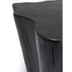 Tische-KARE Design Couchtisch Tree Stump Schwarz 119X68Cm