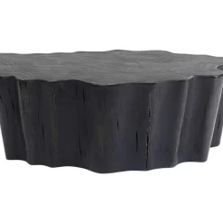 Tische-KARE Design Couchtisch Tree Stump Schwarz 119X68Cm