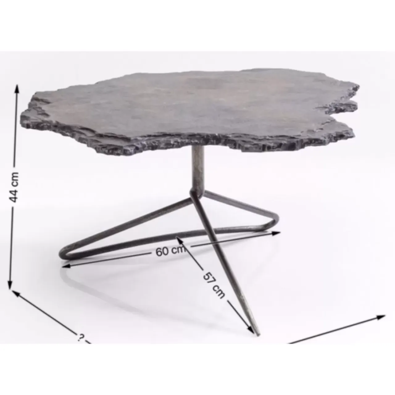 Tische-KARE Design Couchtisch Vulcano 82X92Cm