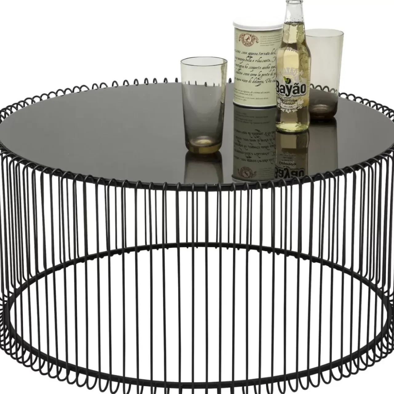 Tische-KARE Design Couchtisch Wire Black (2/Set)