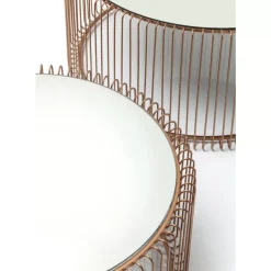 Tische-KARE Design Couchtisch Wire Copper (2/Set)