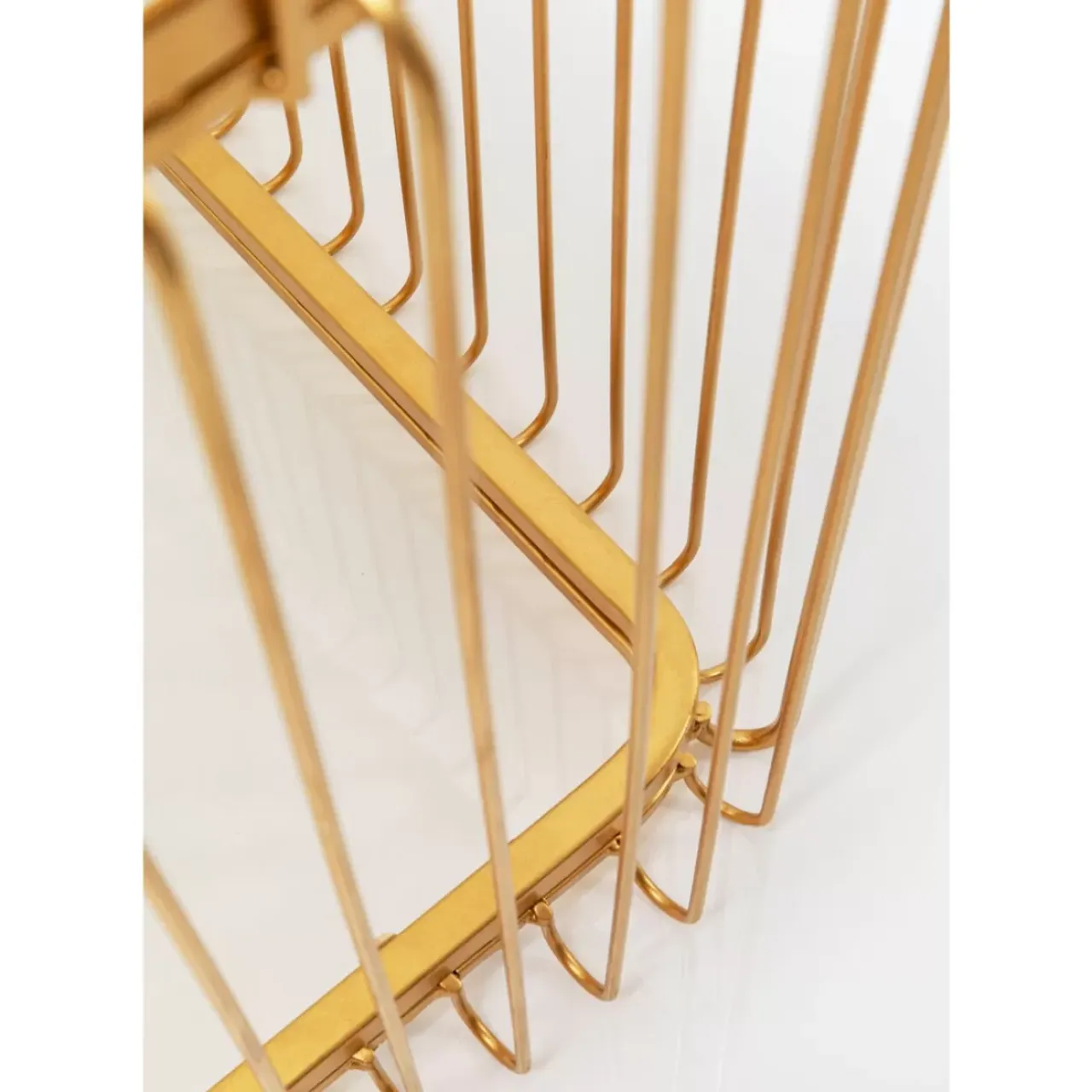 Tische-KARE Design Couchtisch Wire Glas Marble Weis 145X70Cm