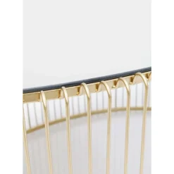 Tische-KARE Design Couchtisch Wire Uno Brass 60X90Cm