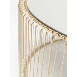 Tische-KARE Design Couchtisch Wire Uno Brass O80Cm