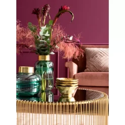 Tische-KARE Design Couchtisch Wire Uno Brass O80Cm