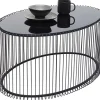 Tische-KARE Design Couchtisch Wire Uno Schwarz 60X90Cm