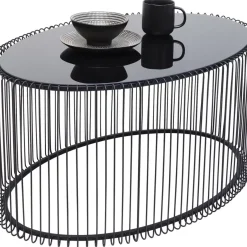 Tische-KARE Design Couchtisch Wire Uno Schwarz 60X90Cm