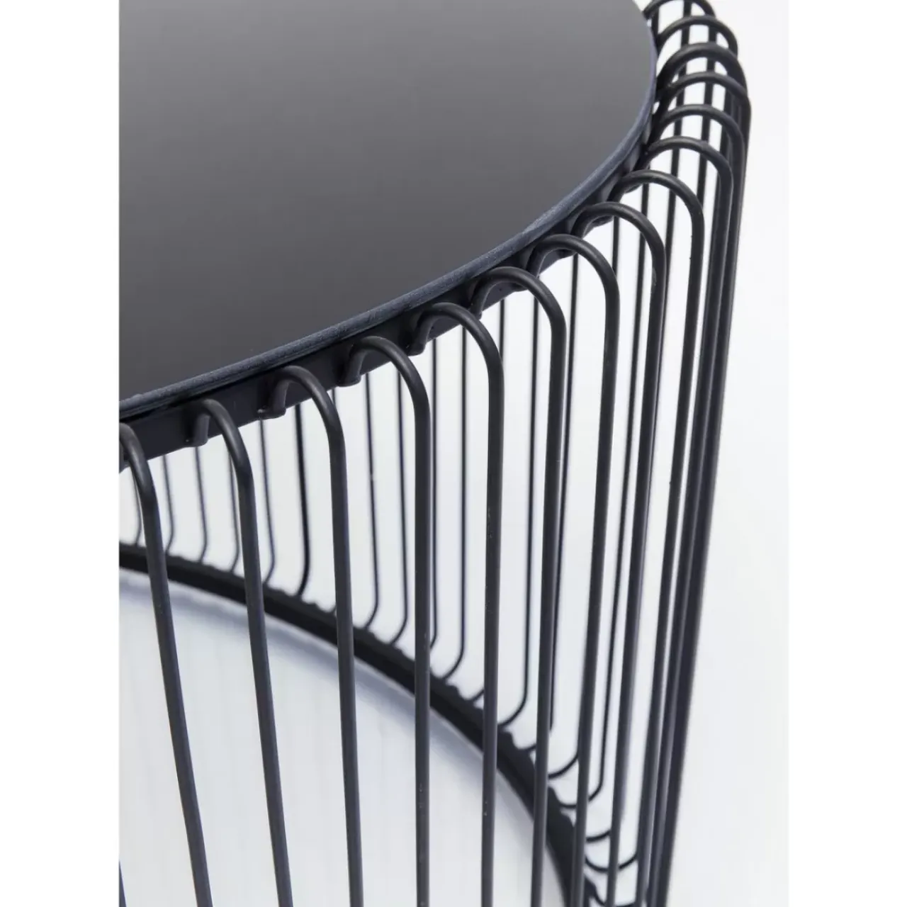 Tische-KARE Design Couchtisch Wire Uno Schwarz 60X90Cm