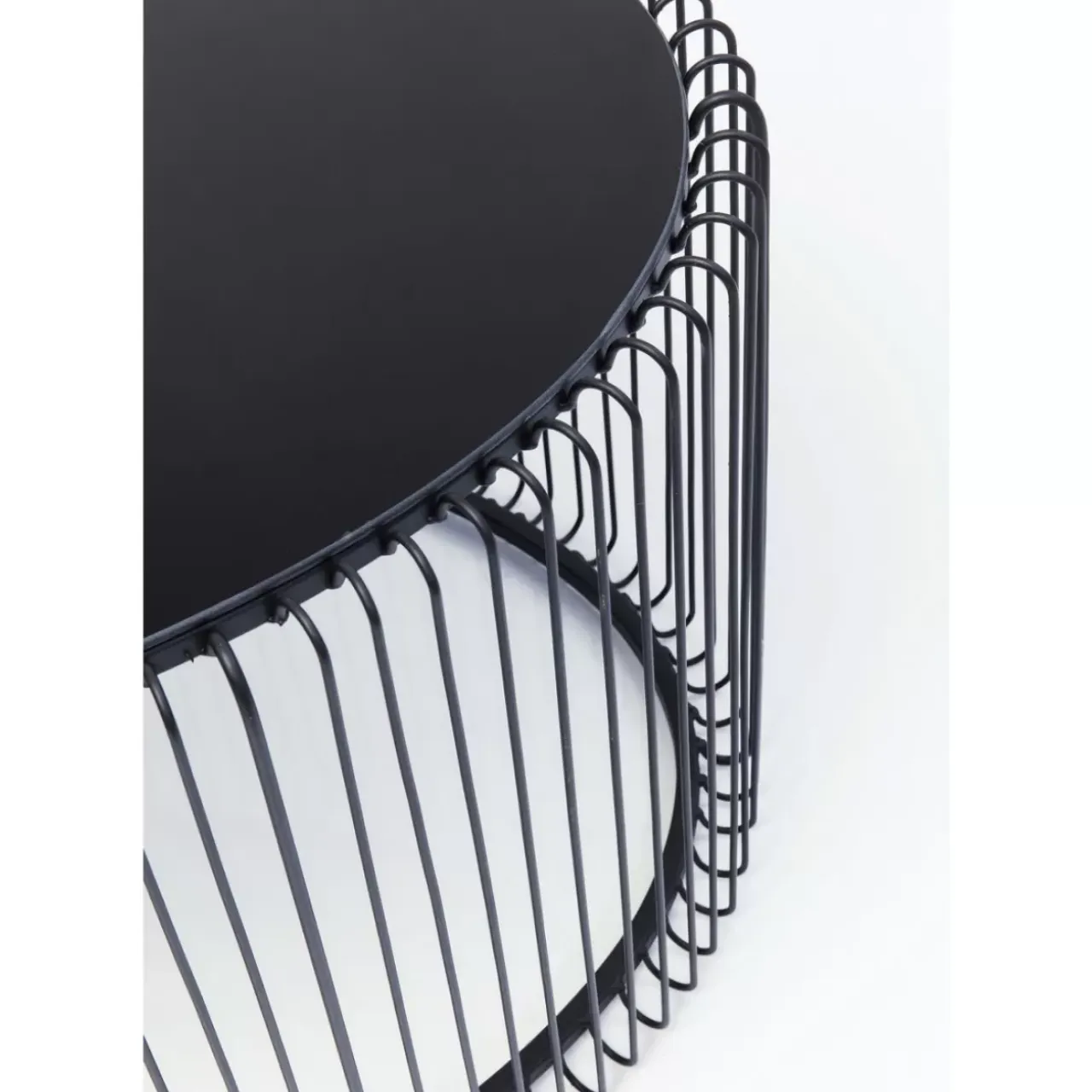 Tische-KARE Design Couchtisch Wire Uno Schwarz 60X90Cm