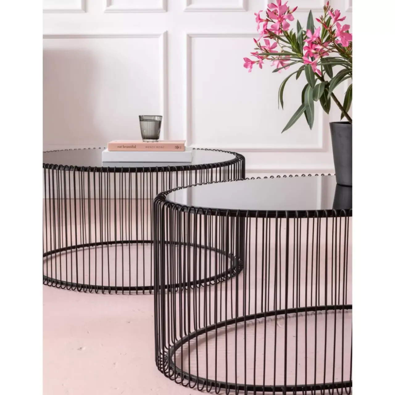 Tische-KARE Design Couchtisch Wire Uno Schwarz 60X90Cm
