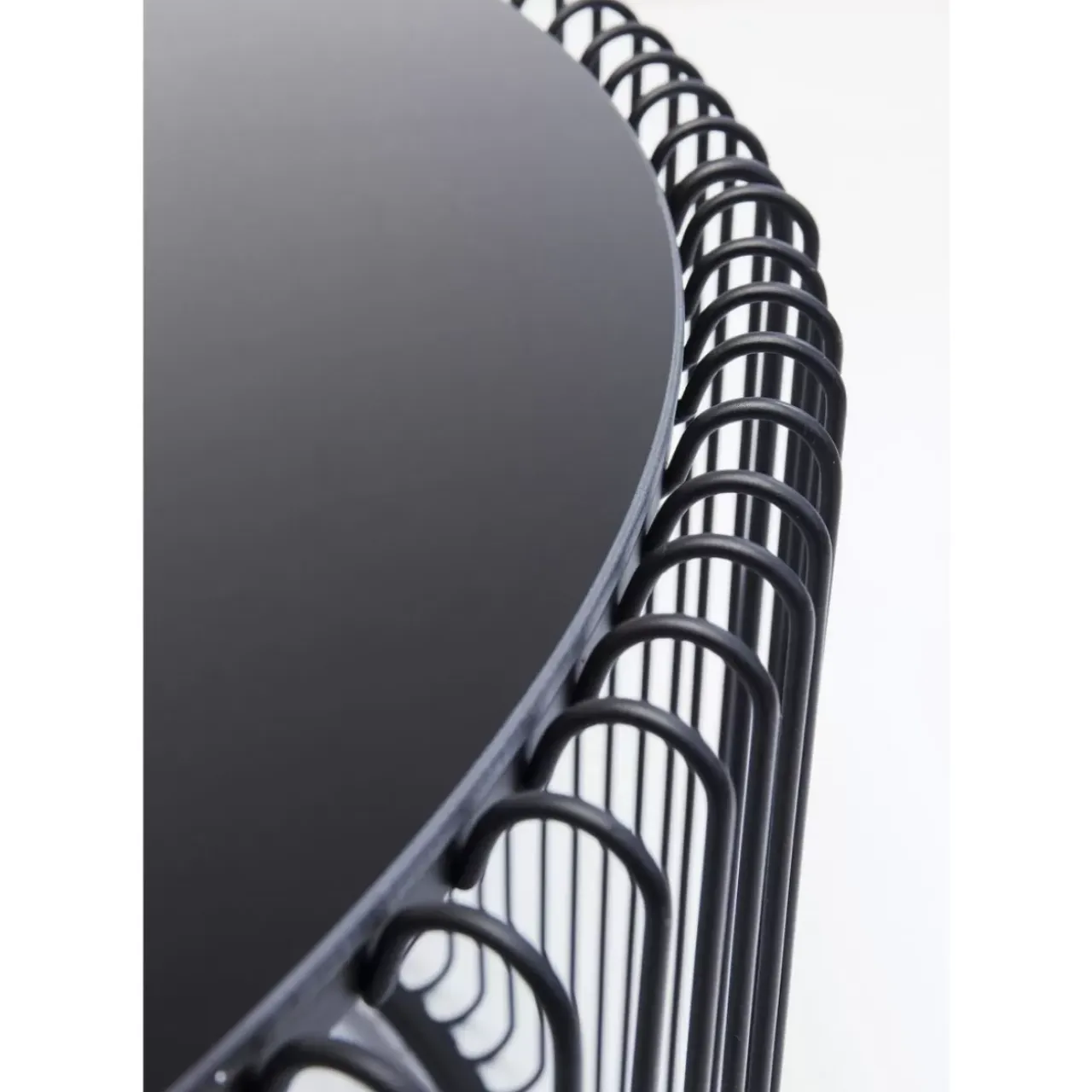 Tische-KARE Design Couchtisch Wire Uno Schwarz O80Cm