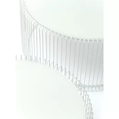 Tische-KARE Design Couchtisch Wire White (2/Set)