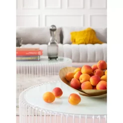 Tische-KARE Design Couchtisch Wire White (2/Set)