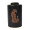 Vasen-KARE Design Deckelvase Leopard
