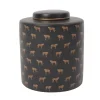 Vasen-KARE Design Deckelvase Leoparden