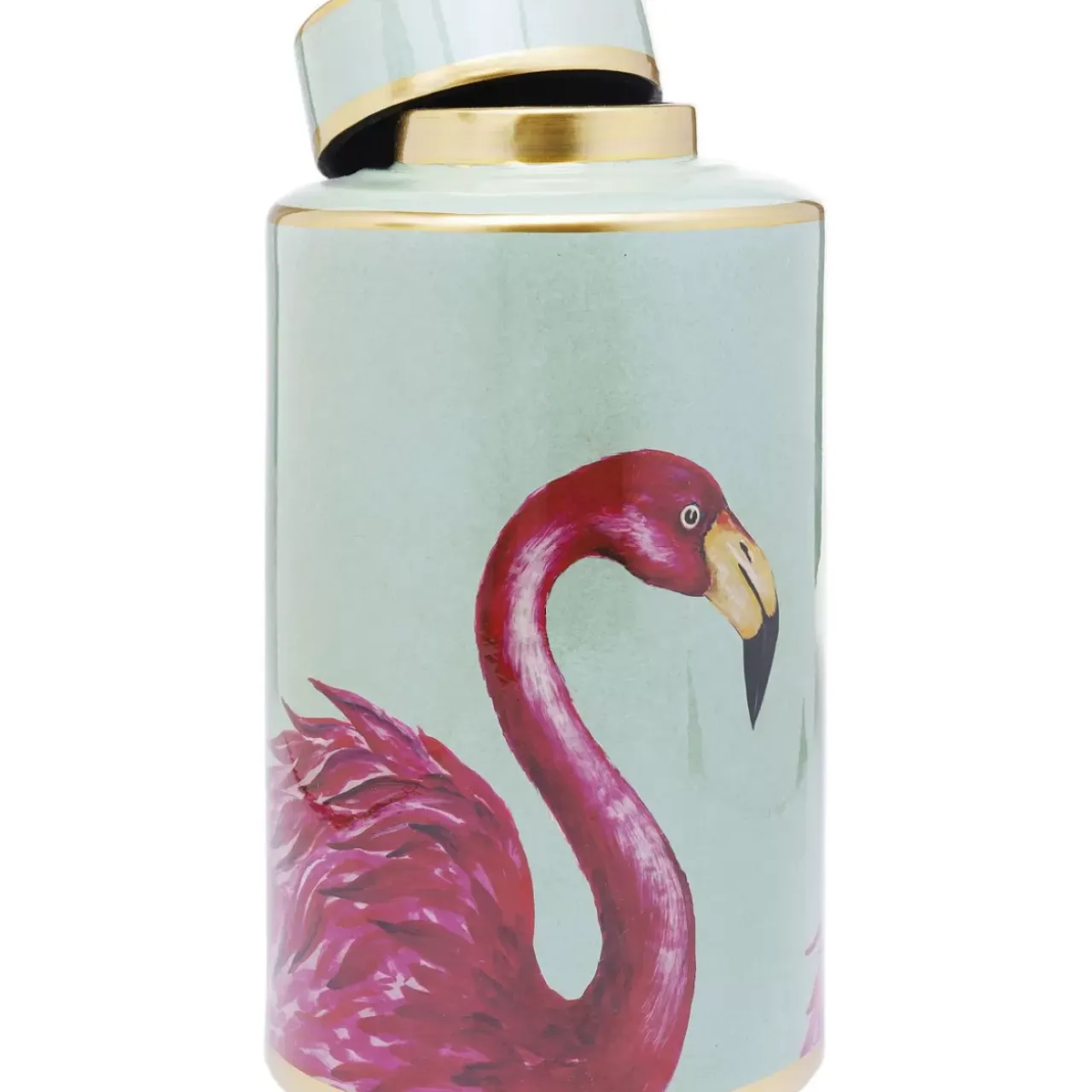 Deko & Geschenkartikel-KARE Design Deko Dose Flamingos 39Cm