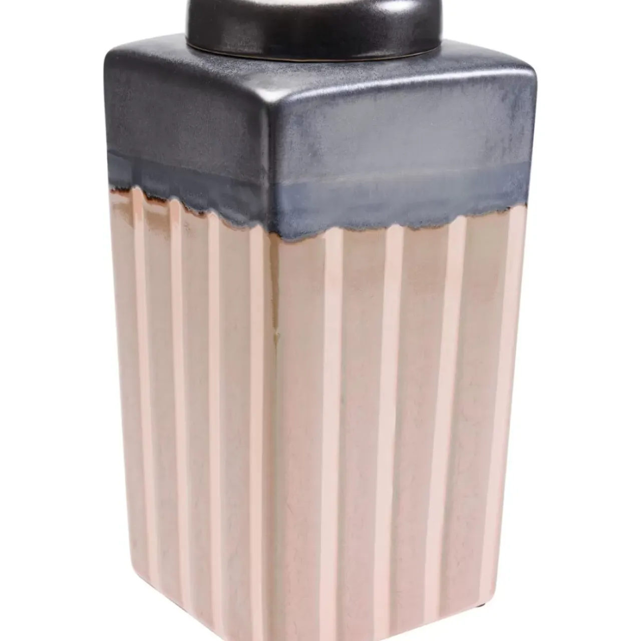 Deko & Geschenkartikel-KARE Design Deko Dose Mocca Stripes 30Cm