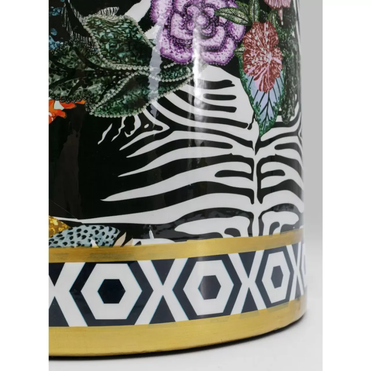 Deko & Geschenkartikel-KARE Design Deko Dose Zebra Duo 30Cm