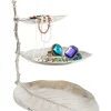 Geschirr & Tischaccessoires-KARE Design Deko Etagere Leaf Silber