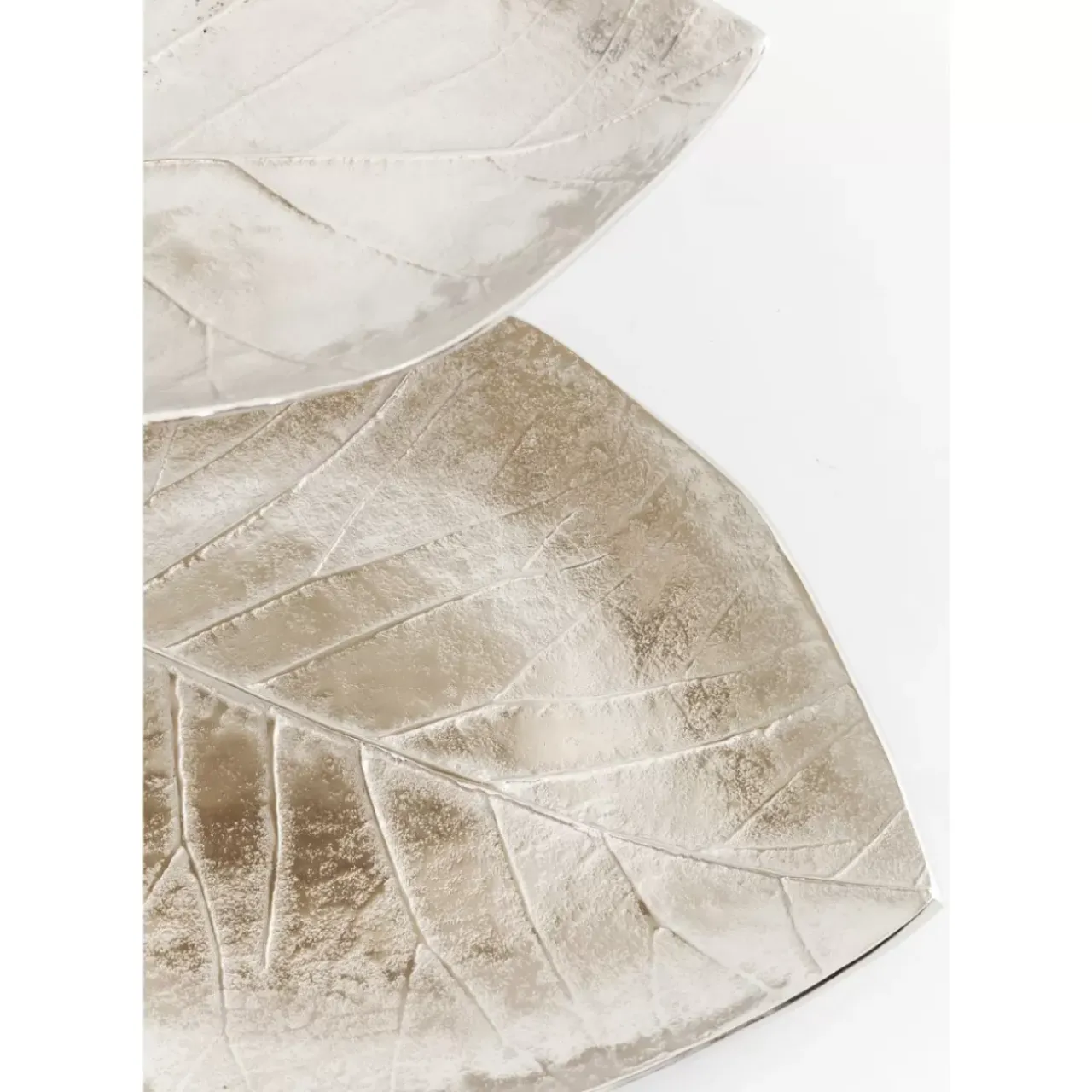 Geschirr & Tischaccessoires-KARE Design Deko Etagere Leaf Silber