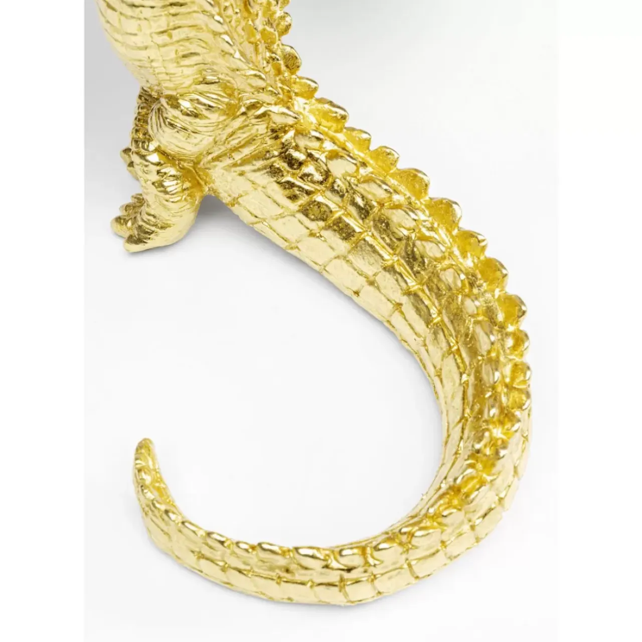 Deko & Geschenkartikel-KARE Design Deko Figur Alligator Gold 39Cm