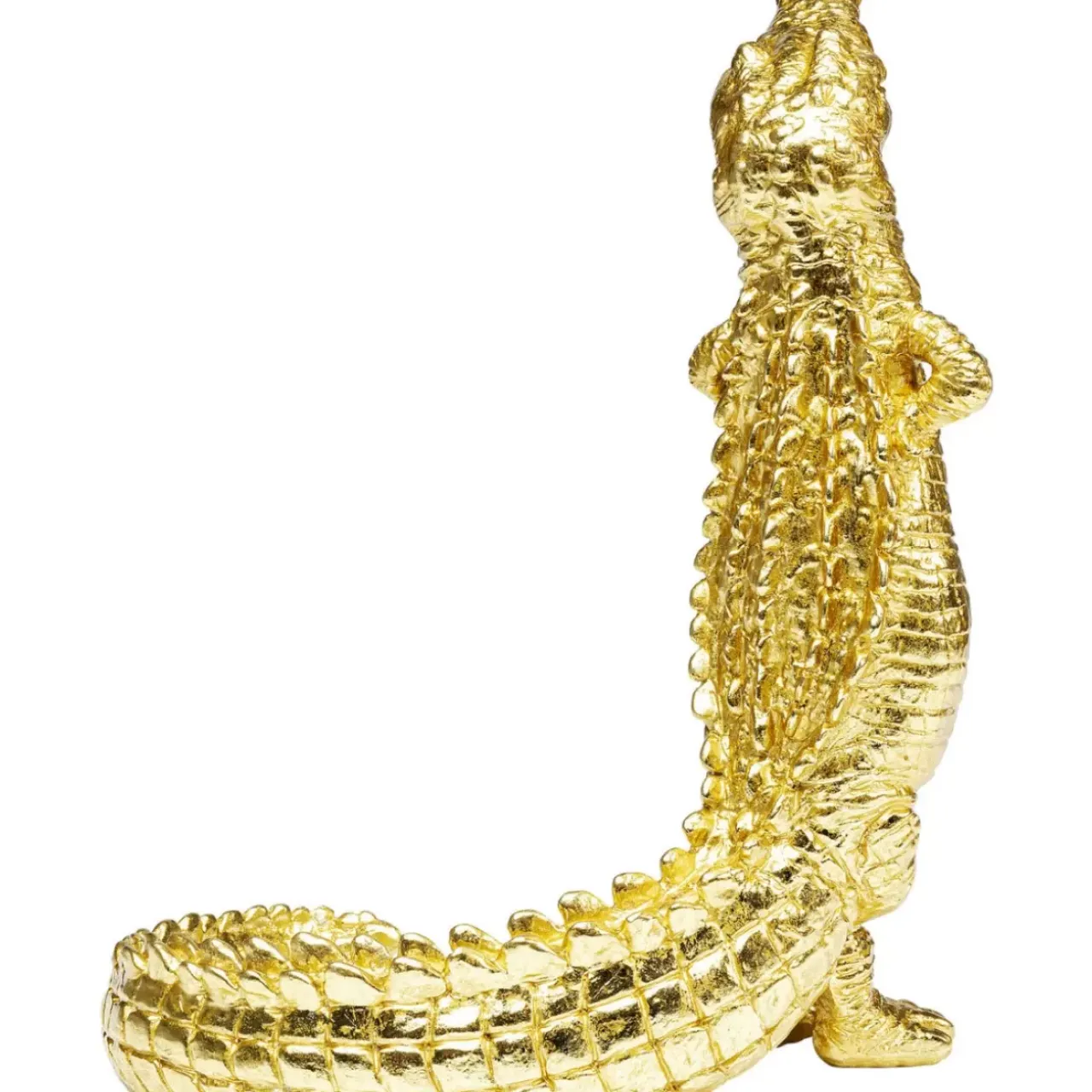 Deko & Geschenkartikel-KARE Design Deko Figur Alligator Gold 39Cm