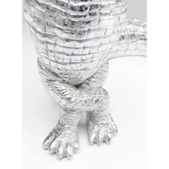 Deko & Geschenkartikel-KARE Design Deko Figur Alligator Silber 39Cm