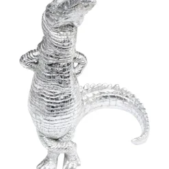 Deko & Geschenkartikel-KARE Design Deko Figur Alligator Silber 39Cm