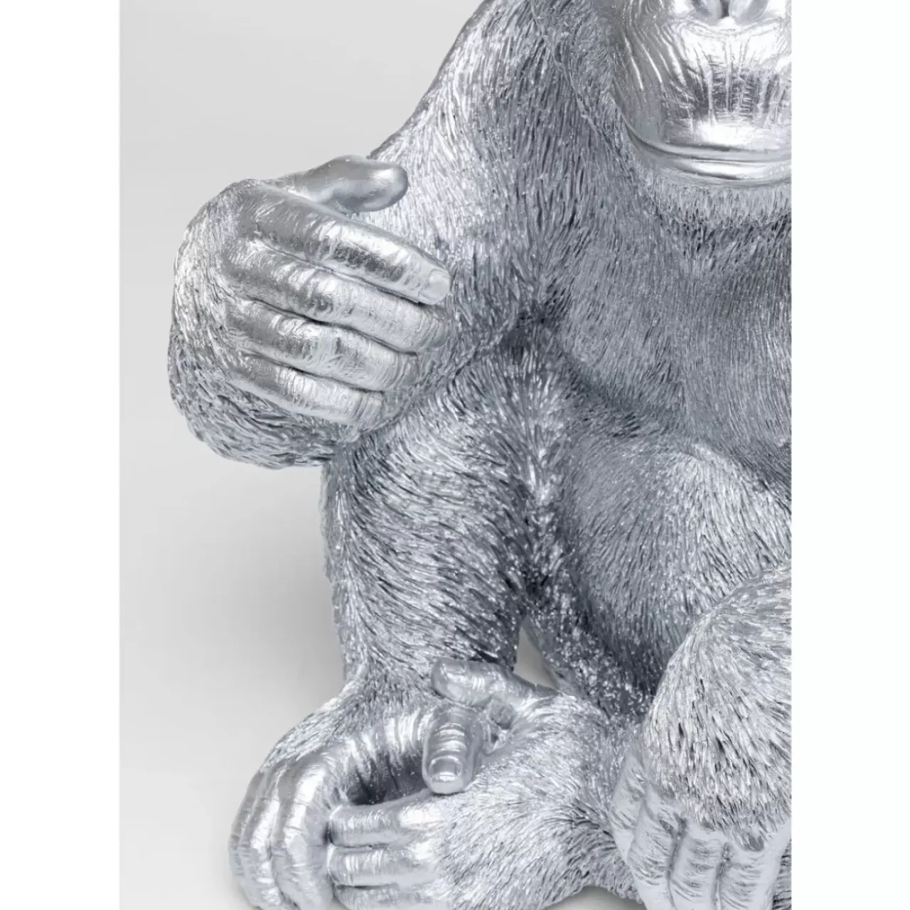 Deko & Geschenkartikel-KARE Design Deko Figur Baby Ape Silber 53