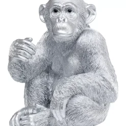 Deko & Geschenkartikel-KARE Design Deko Figur Baby Ape Silber 53