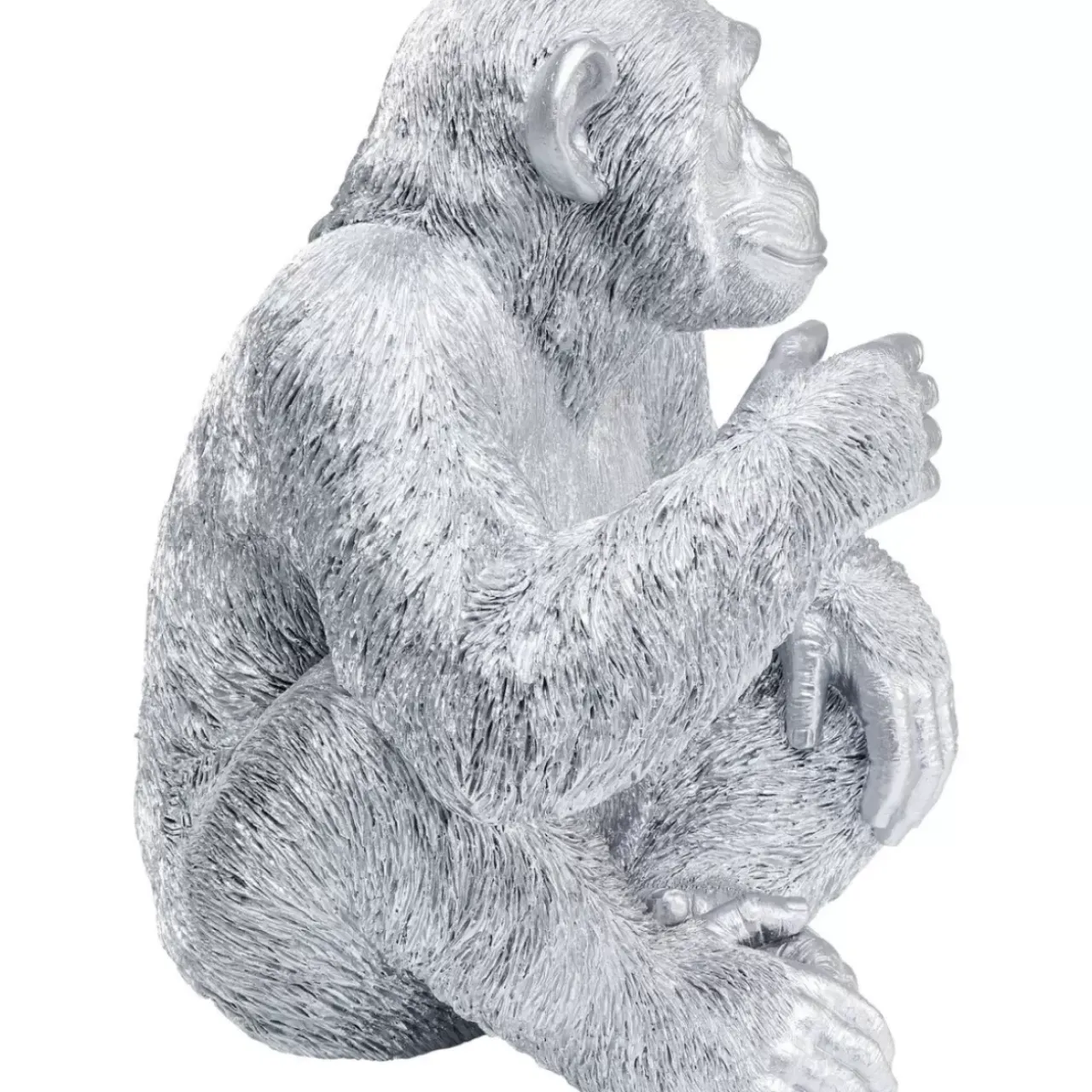 Deko & Geschenkartikel-KARE Design Deko Figur Baby Ape Silber 53