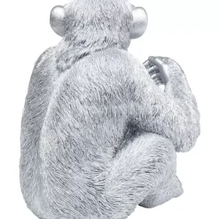 Deko & Geschenkartikel-KARE Design Deko Figur Baby Ape Silber 53
