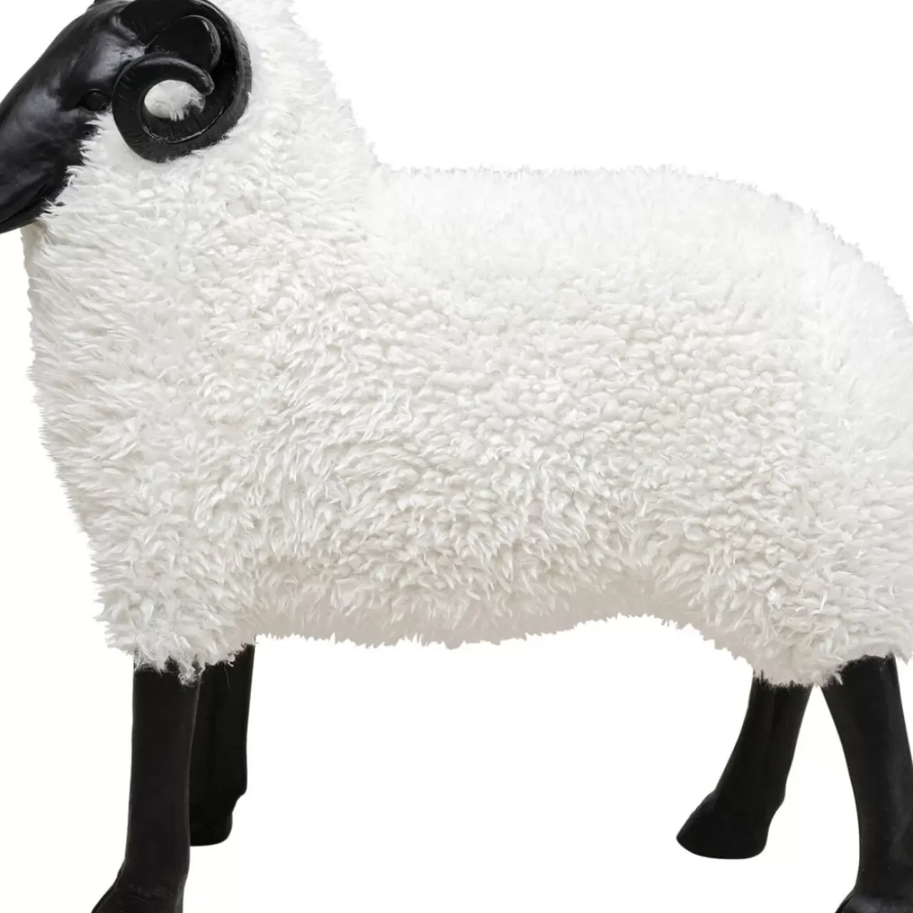 Deko & Geschenkartikel-KARE Design Deko Figur Bathilde Ram Weis 78Cm