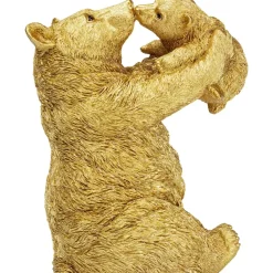 Deko & Geschenkartikel-KARE Design Deko Figur Bear Lucky Mom Gold 27Cm