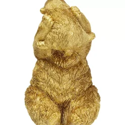 Deko & Geschenkartikel-KARE Design Deko Figur Bear Lucky Mom Gold 27Cm