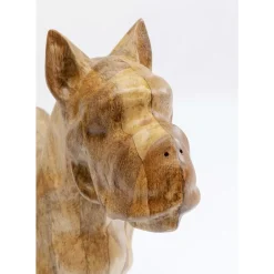 Deko & Geschenkartikel-KARE Design Deko Figur Bulldog Wood 70X78Cm