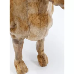 Deko & Geschenkartikel-KARE Design Deko Figur Bulldog Wood 70X78Cm