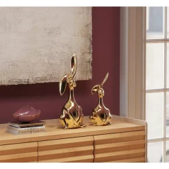 Deko & Geschenkartikel-KARE Design Deko Figur Bunny Gold 52Cm