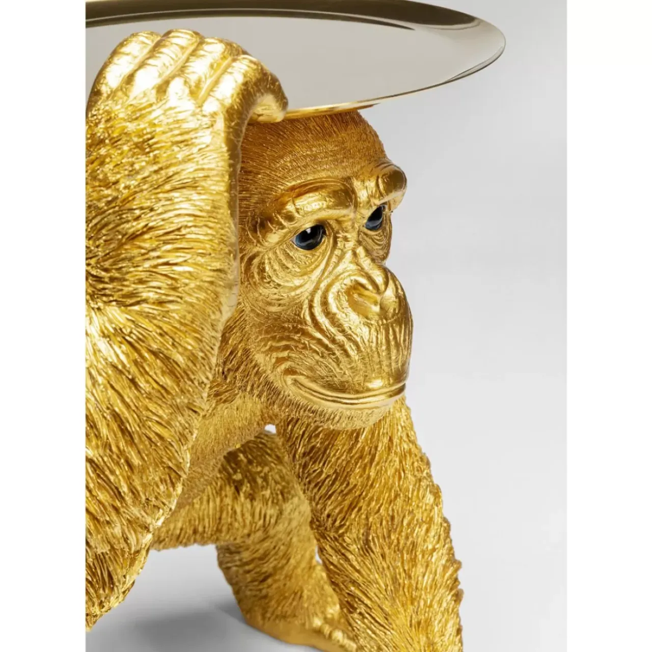 Deko & Geschenkartikel-KARE Design Deko Figur Butler Playing Chimp Gold 52Cm
