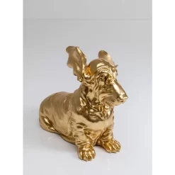 Deko & Geschenkartikel-KARE Design Deko Figur Coiffed Dog Gold 52Cm