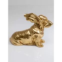Deko & Geschenkartikel-KARE Design Deko Figur Coiffed Dog Gold 52Cm